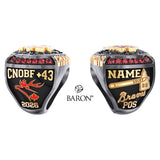 Dufferin-Simcoe Braves Baseball 2026 Championship Ring - Design 1.5