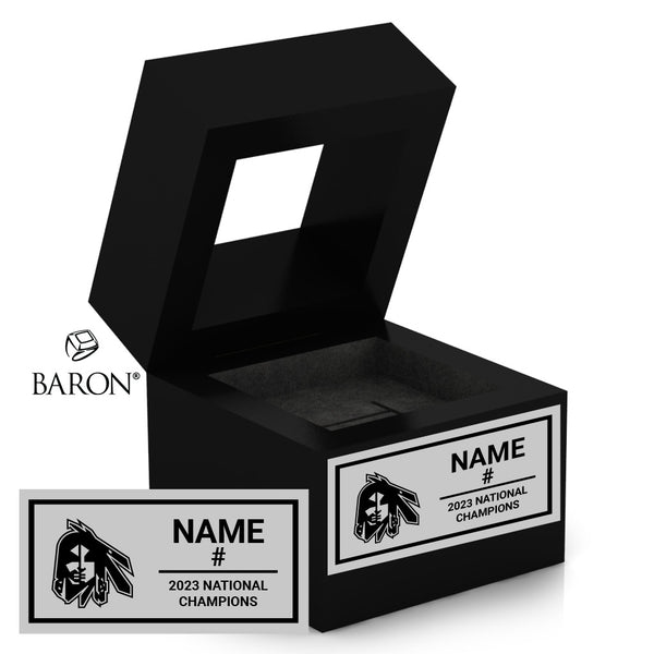 Edmonton Warriors Founders Cup  2023 Championship Black Window Ring Box