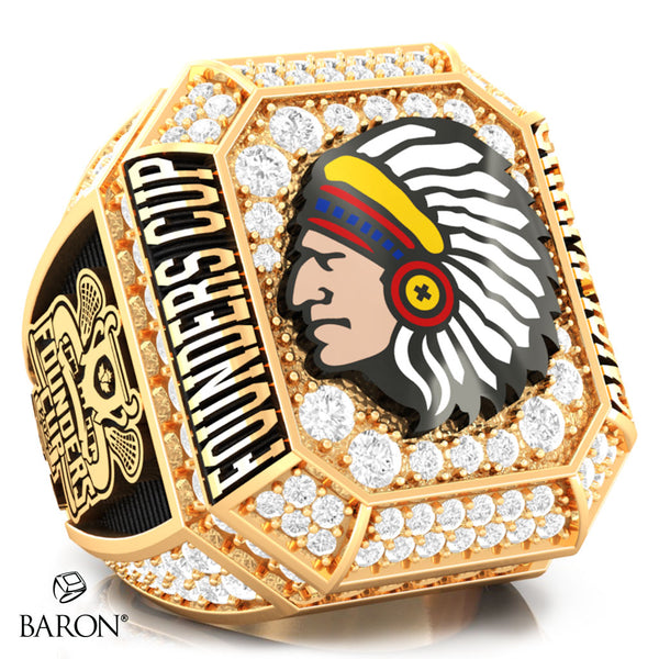 Elora Mohawks Jr B Lacrosse Club Founders Cup 2024 Championship Ring - Design 1.3