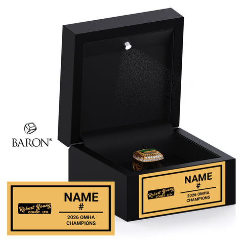 Ennismore U21 AA Hockey 2026 Championship Black LED Ring Box