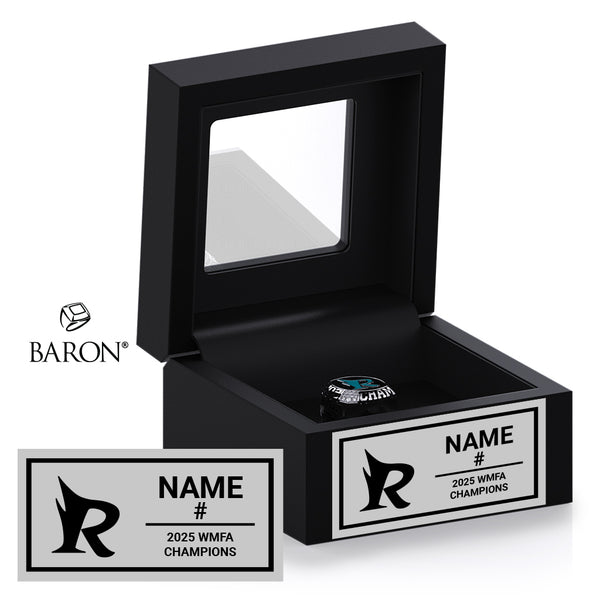 Essex Ravens Football 2025 Championship Black Window Ring Box