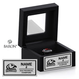 Fanshawe Falcons Men's Hockey 2026 Championship Black Window Ring Box