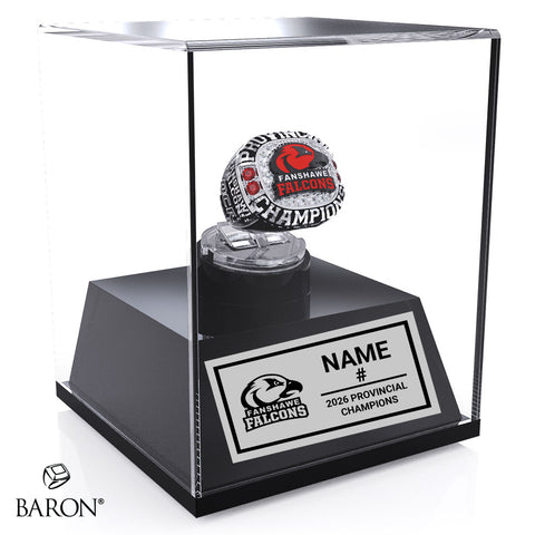 Fanshawe Falcons Men's Hockey 2026 Championship Display Case