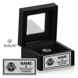 Football Ontario U18 Women's Tackle 2026 Championship Black Window Ring Box