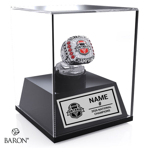 Football Ontario U18 Women's Tackle 2026 Championship Display Case