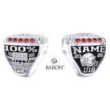 Football Ontario U18 Women's Tackle 2026 Championship Ring - Design 3.3