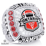 Football Ontario U18 Women's Tackle 2026 Championship Ring - Design 3.3