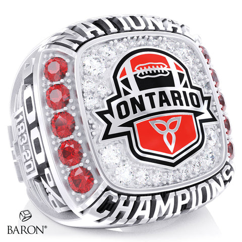 Football Ontario U18 Women's Tackle 2026 Championship Ring - Design 3.3
