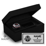 Football Ontario U18 Mens 2024 Championship Black Standard Window Ring Box