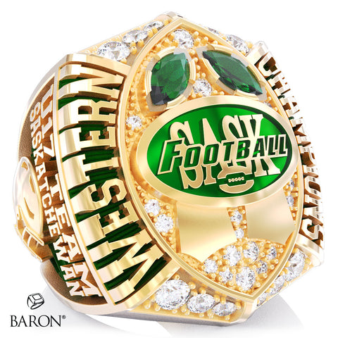 Football SASK 2026 U17 Western Challenge Championship Ring - Design 1.2