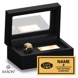 Football SASK Senior Women's Team 2026 Championship Black Standard Window Ring Box