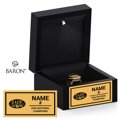 Football SASK Senior Women's Team 2026 Championship Black LED Ring Box