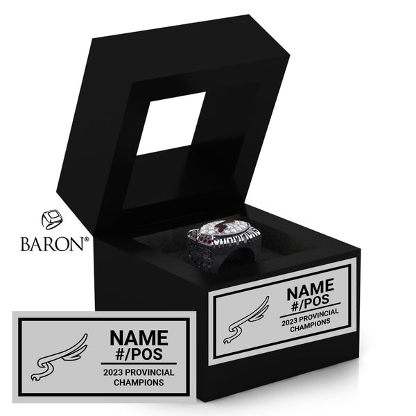 Frontenac SS Football 2023 Championship Black Window Ring Box