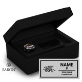 Guelph Gryphons U14-U15 BB Hockey 2024 Championship Black Standard Window Ring Box