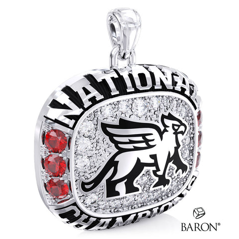 Guelph Gryphons Lacrosse 2025 Championship Ring Top Pendant - Design 2.5