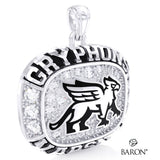 Guelph Gryphons Varsity Ring Top Pendant - Design 2.9