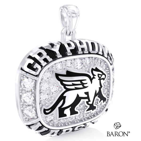 Guelph Gryphons Varsity Ring Top Pendant - Design 2.9