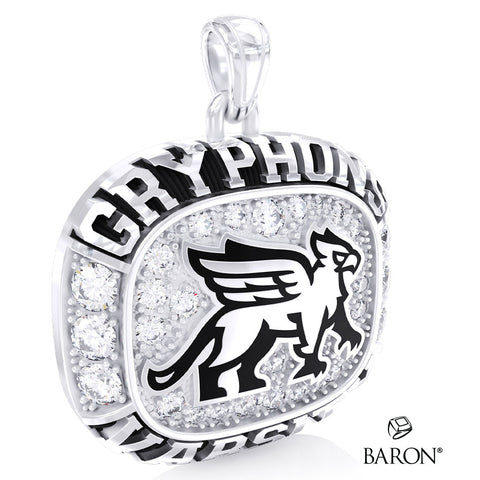 Guelph Gryphons Varsity Ring Top Pendant - Design 2.9