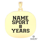 Guelph Gryphons Varsity Ring Top Pendant - Design 2.8