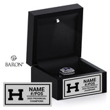 Hafford High School Football 2025 Championship Black LED Ring Box
