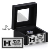 Hafford High School Football 2025 Championship Black Window Ring Box