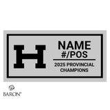 Hafford High School Football 2025 Championship Black LED Ring Box