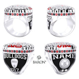 Halton Hills Bulldogs U17 Lacrosse 2025 Championship Ring - Design 3.2