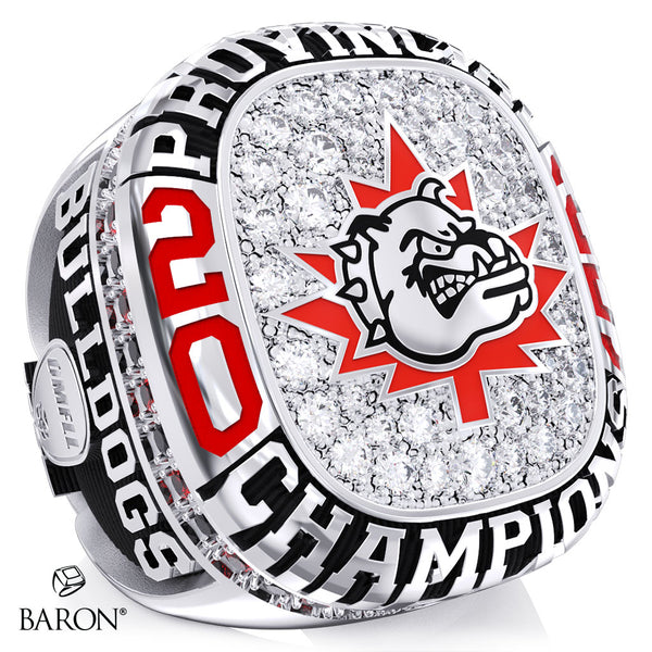 Halton Hills Bulldogs U17 Lacrosse 2025 Championship Ring - Design 3.2