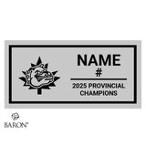 Halton Hills Bulldogs U17 Lacrosse 2025 Championship Black Window Ring Box