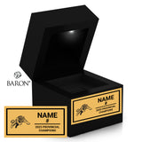 Hamilton Jr. Tiger-Cat Football 2025 Championship Black LED Ring Box