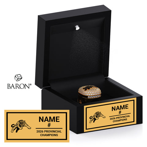Hamilton Jr. Tiger-Cats OSFL Football 2026 Championship Black LED Ring Box