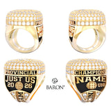 Hamilton Jr. Tiger-Cats OSFL Football 2026 Championship Ring - Design 4.2