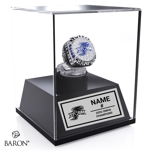 Highland Storm U15 Hockey 2026 Championship Display Case