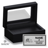 Hinton Bulldogs Hockey 2026 Championship Black Standard Window Ring Box