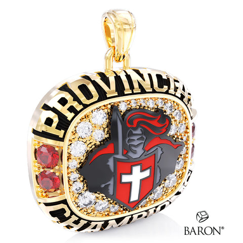 Holy Cross Volleyball 2025 Championship Ring Top Pendant - Design 2.6