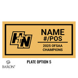 Holy Names High School Football 2025 Championship Display Case