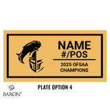 Holy Names High School Football 2025 Championship Display Case