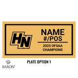 Holy Names High School Football 2025 Championship Display Case