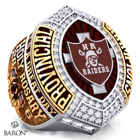 Holy Rosary High School Raiders Football 2023 Championship Ring - Design 2.2