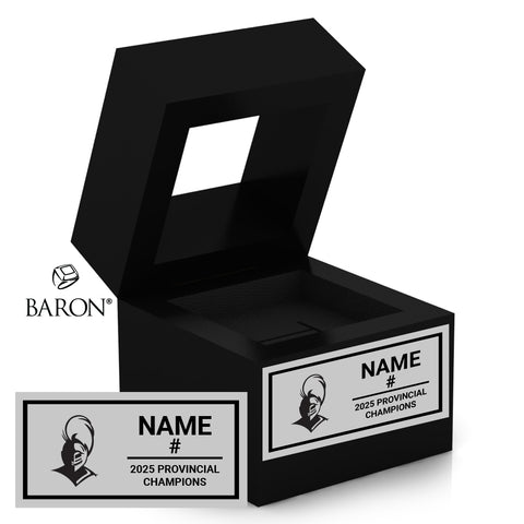 Holy Trinity Academy Rugby 2025 Championship Black Window Ring Box