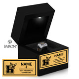 Humber College Hockey Women's 2024 Championship Black LED Ring Box