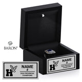 Humber Hawks Rugby 2026 Championship Black LED Ring Box