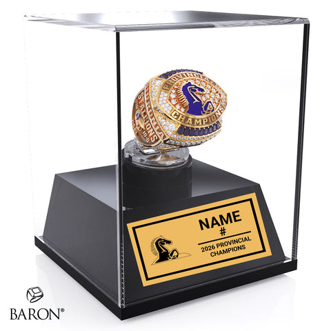 Huronia Stallions Football 2026 Championship Display Case