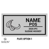 IPC Sledge Hockey 2025  Championship Black LED Ring Box