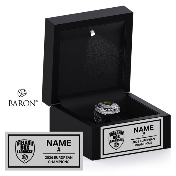 Ireland Box Lacrosse 2026 Championship Black LED Ring Box
