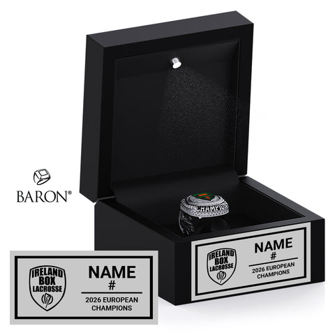 Ireland Box Lacrosse 2026 Championship Black LED Ring Box