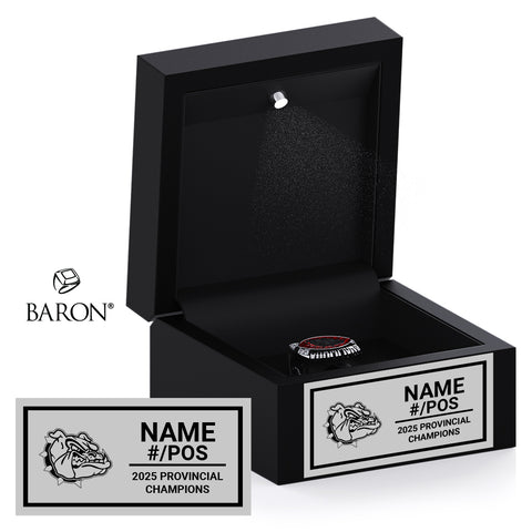 John Barsby Football 2025 Championship Black LED Ring Box