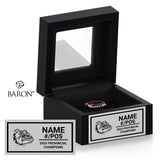 John Barsby Football 2025 Championship Black Window Ring Box
