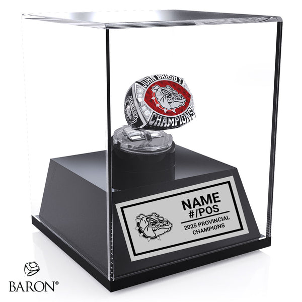John Barsby Football 2025 Championship Display Case