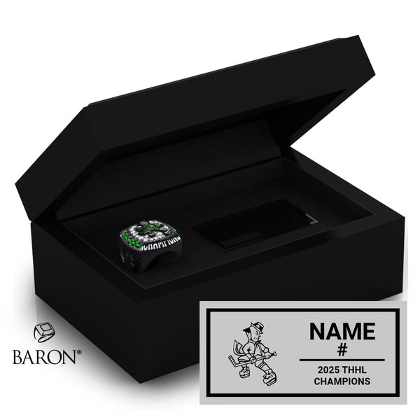 Killarney Shamrocks Hockey 2025 Championship Black Standard Window Ring Box